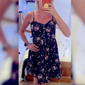 Floral flowy spaghetti strap dress